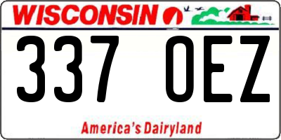 WI license plate 337OEZ