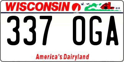 WI license plate 337OGA