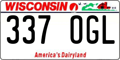 WI license plate 337OGL