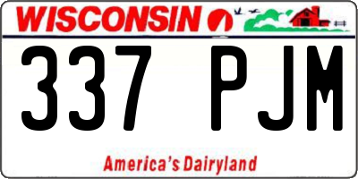 WI license plate 337PJM
