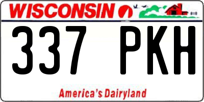 WI license plate 337PKH