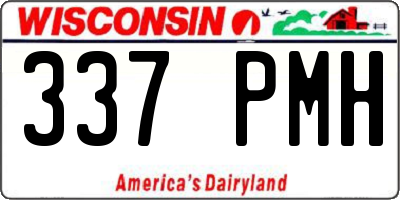 WI license plate 337PMH
