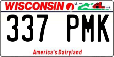 WI license plate 337PMK