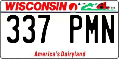 WI license plate 337PMN