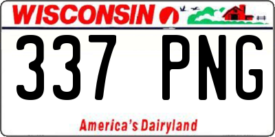 WI license plate 337PNG