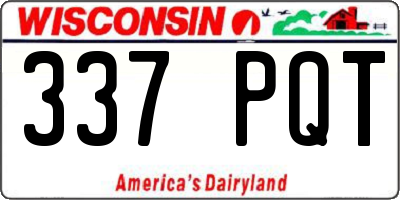 WI license plate 337PQT