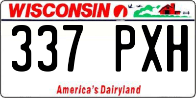 WI license plate 337PXH