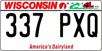 WI license plate 337PXQ