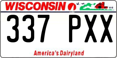 WI license plate 337PXX