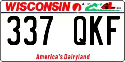 WI license plate 337QKF