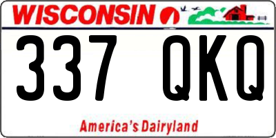 WI license plate 337QKQ