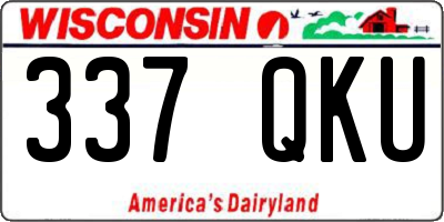 WI license plate 337QKU
