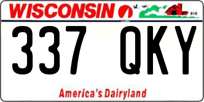WI license plate 337QKY
