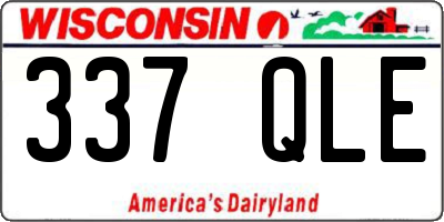WI license plate 337QLE