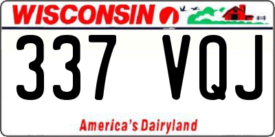 WI license plate 337VQJ