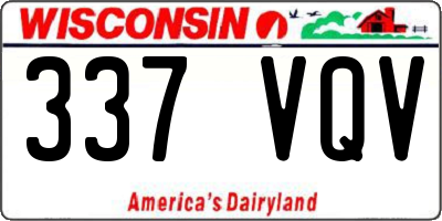 WI license plate 337VQV