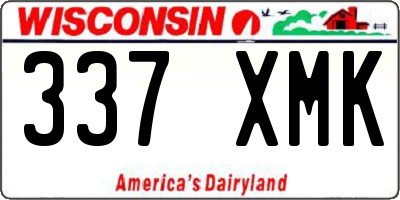 WI license plate 337XMK