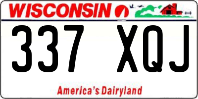 WI license plate 337XQJ