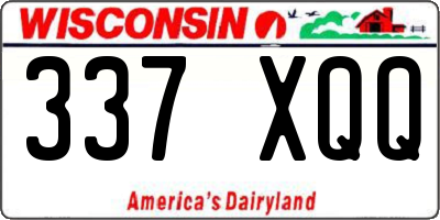 WI license plate 337XQQ