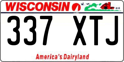 WI license plate 337XTJ