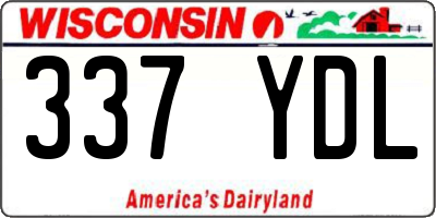 WI license plate 337YDL