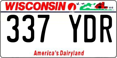 WI license plate 337YDR
