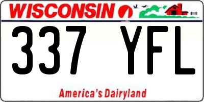 WI license plate 337YFL