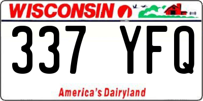 WI license plate 337YFQ