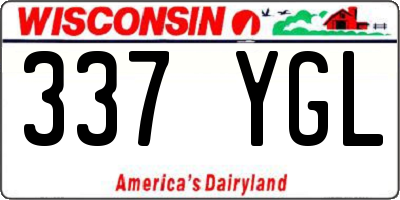 WI license plate 337YGL