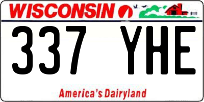 WI license plate 337YHE