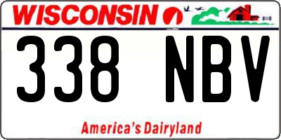 WI license plate 338NBV