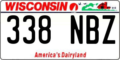 WI license plate 338NBZ