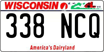 WI license plate 338NCQ