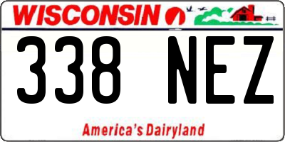 WI license plate 338NEZ