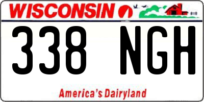 WI license plate 338NGH