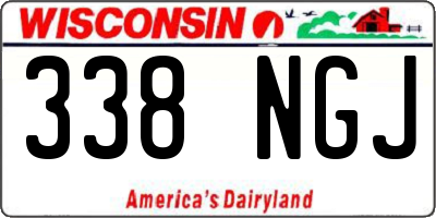 WI license plate 338NGJ