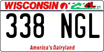 WI license plate 338NGL