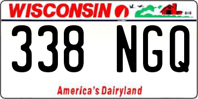 WI license plate 338NGQ