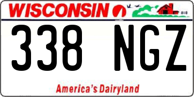 WI license plate 338NGZ