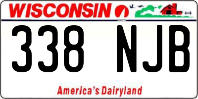 WI license plate 338NJB