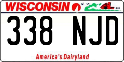 WI license plate 338NJD