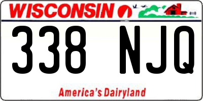 WI license plate 338NJQ