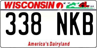 WI license plate 338NKB