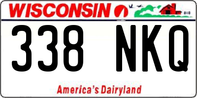 WI license plate 338NKQ