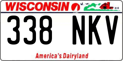WI license plate 338NKV