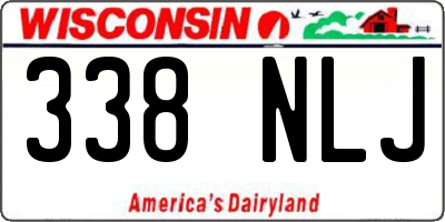 WI license plate 338NLJ