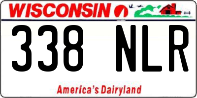 WI license plate 338NLR