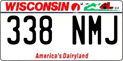 WI license plate 338NMJ