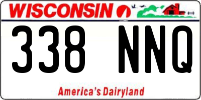 WI license plate 338NNQ