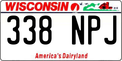 WI license plate 338NPJ